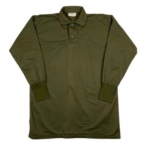 Vintage 1969 Men's Sleeping Shirt OG-106 Green Tricot Knit Vietnam Era Size S